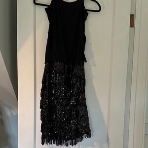 Cachet Elegant Black Evening Dress NWT